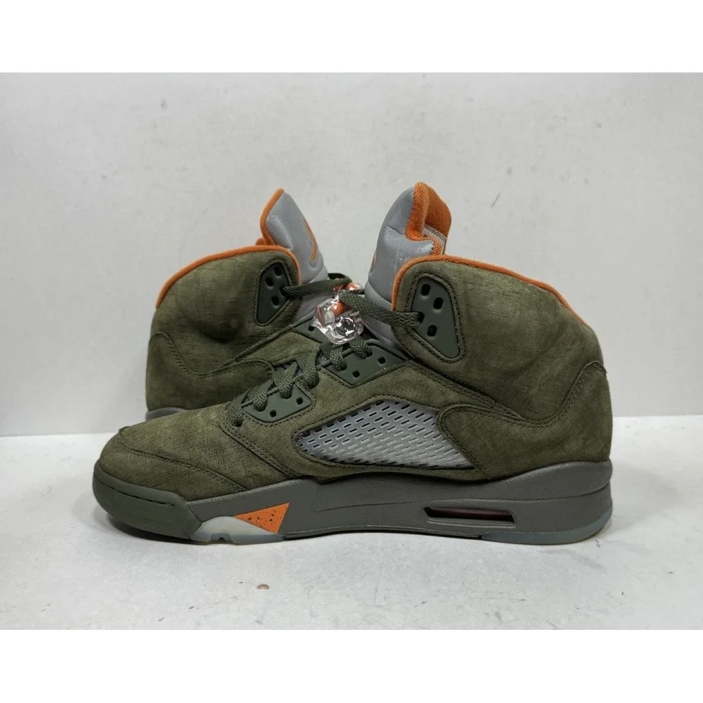 Air Jordan 5 Olive Green Men's Size 12 Sneakers DD0587-308 Shoes